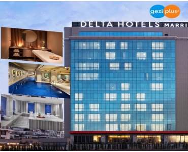 Delta By Marriott İstanbul Haliç Hotel’de Deluxe Odada 2 Kişilik Konaklama, Kahvaltı, 2 Kişilik 40 Dakikalık Masaj Paketi ve SPA Kullanımı